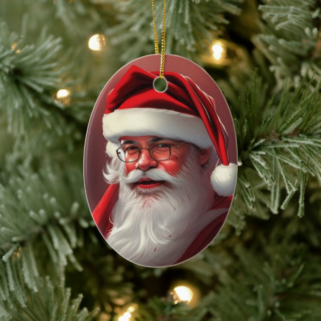 Santa Claus Ceramic Ornament (Tree)