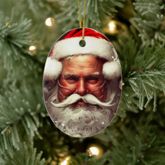 Santa Claus Ceramic Ornament