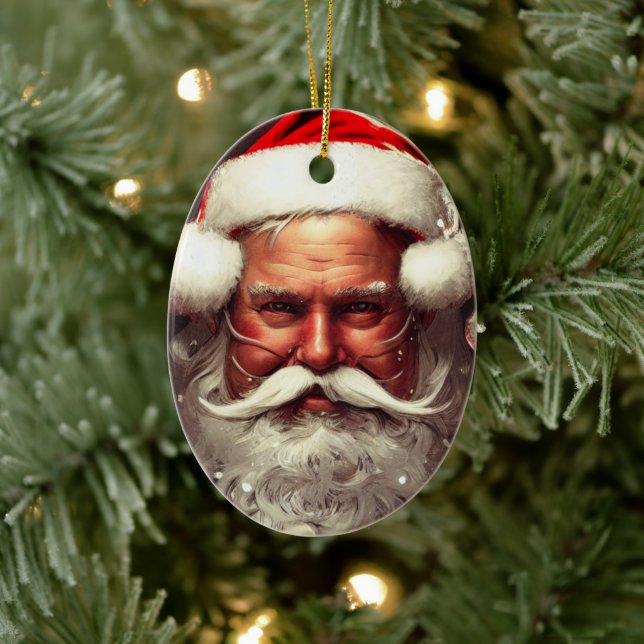 Santa Claus Ceramic Ornament (Tree)