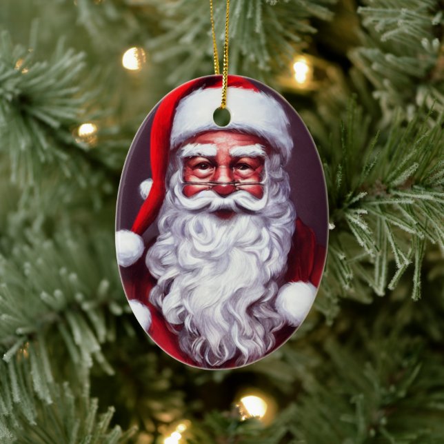 Santa Claus Ceramic Tree Decoration (Tree)
