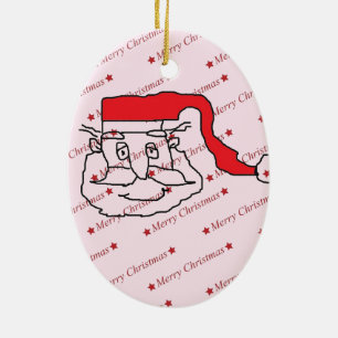 Santa Claus Ceramic Tree Decoration