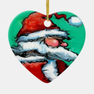 Santa Claus Ceramic Tree Decoration