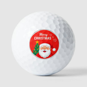 Santa Claus Cheerful Greeting Golf Balls