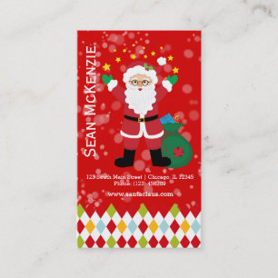 Santa Claus * choose background colour Business Card