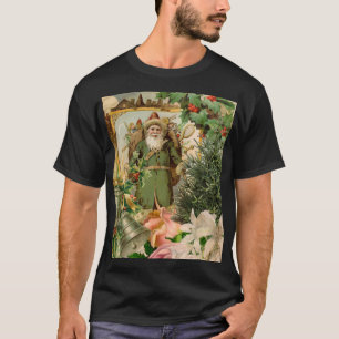 Santa Claus Christmas Antique Beautiful Art T-Shirt