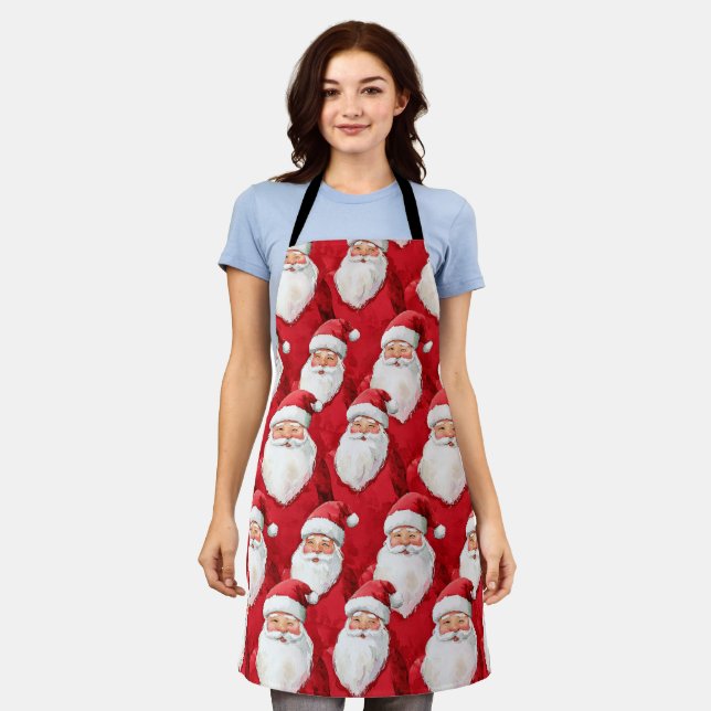 Santa Claus Christmas Apron (Worn)