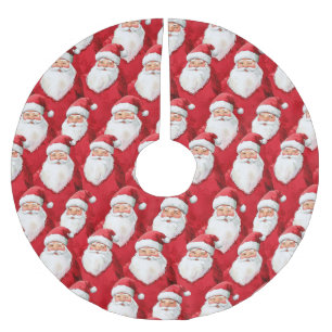 Santa Claus Christmas Brushed Polyester Tree Skirt