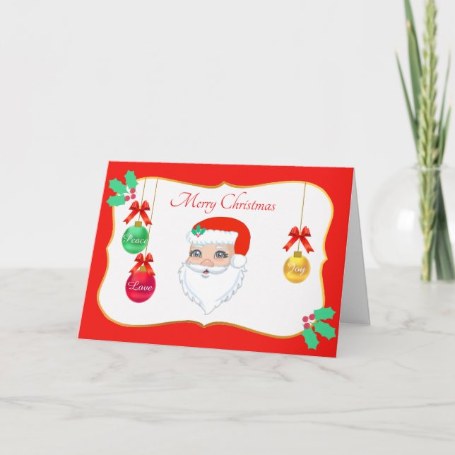 Santa Claus Christmas Card (Front)