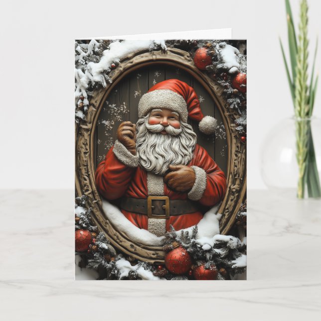 Santa Claus Christmas Card (Front)