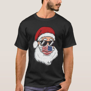 Santa Claus Christmas costume with mask and cool s T-Shirt