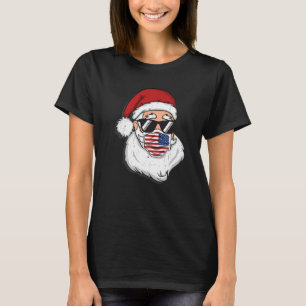 Santa Claus Christmas costume with mask and cool s T-Shirt