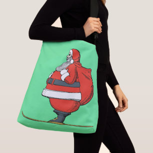 SANTA CLAUS CHRISTMAS CROSS BODY BAG PURSE