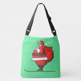 SANTA CLAUS CHRISTMAS CROSS BODY BAG PURSE
