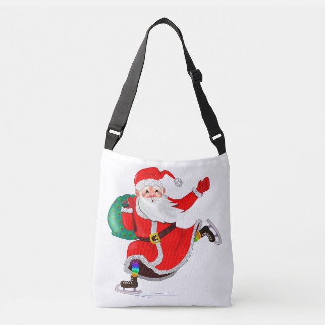 Santa Claus Christmas Crossbody Bag (Front)