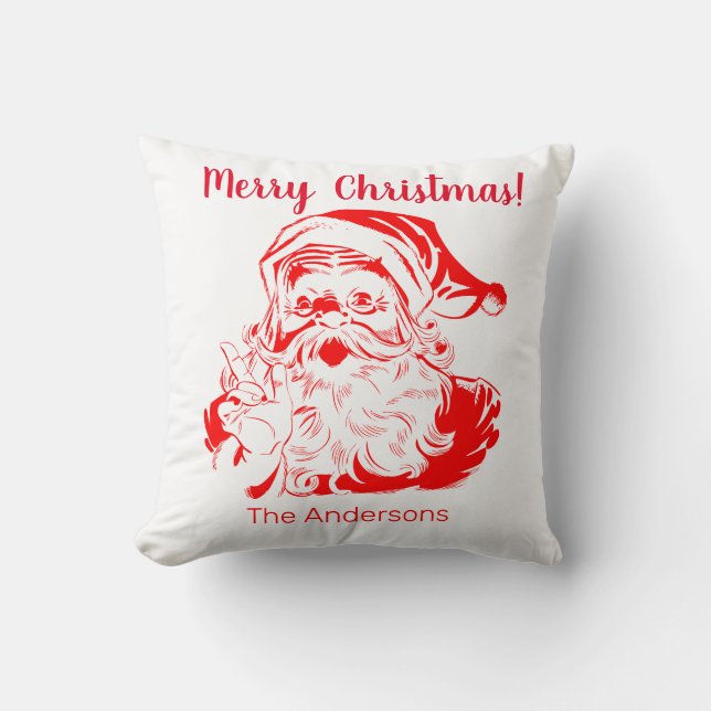 Santa Claus Christmas   Cushion (Front)