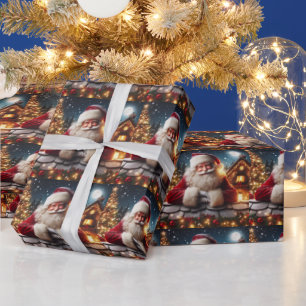 SANTA CLAUS CHRISTMAS CUTE  WRAPPING PAPER
