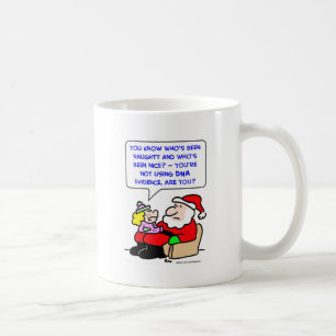 santa claus christmas dna evidence coffee mug