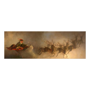Santa Claus, Christmas Eve by William H. Beard Photo Print