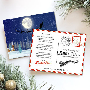 Santa Claus' Christmas Eve Holiday Card