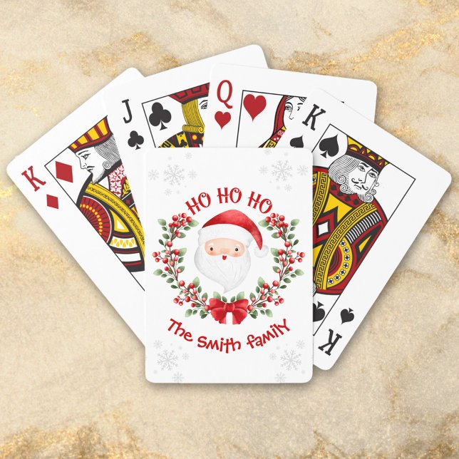 Santa Claus Christmas Family Name Playing Cards (Santa Claus Christmas Family Name Playing Cards)