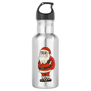 Santa Claus Christmas Flip Flops 532 Ml Water Bottle