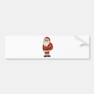 Santa Claus Christmas Flip Flops Bumper Sticker