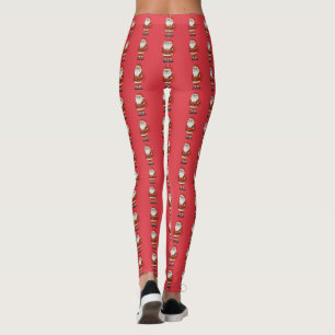 Santa Claus Christmas Flip Flops Leggings