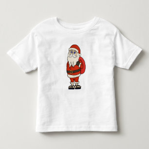 Santa Claus Christmas Flip Flops Toddler T-Shirt