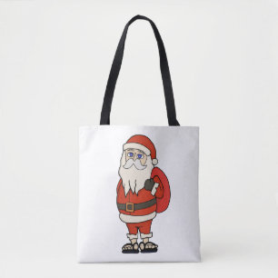 Santa Claus Christmas Flip Flops Tote Bag