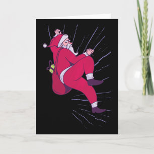 Santa Claus Christmas - Funny Bouldering And Rock Card