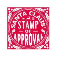 Santa Claus Christmas Funny Stamp of Approval