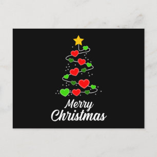 Santa Claus Christmas Geek Love Funny Gift Idea Postcard