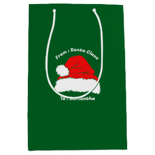 Santa Claus Christmas Gift Medium Gift Bag