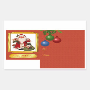 Santa Claus Christmas Gift Tag