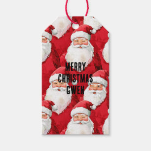 Santa Claus Christmas Gift Tags