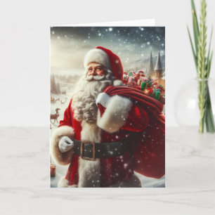 Santa Claus Christmas Greeting Cards