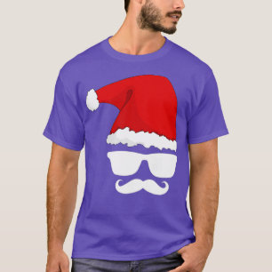 Santa Claus Christmas Hat Beard Sunglasses Christm T-Shirt