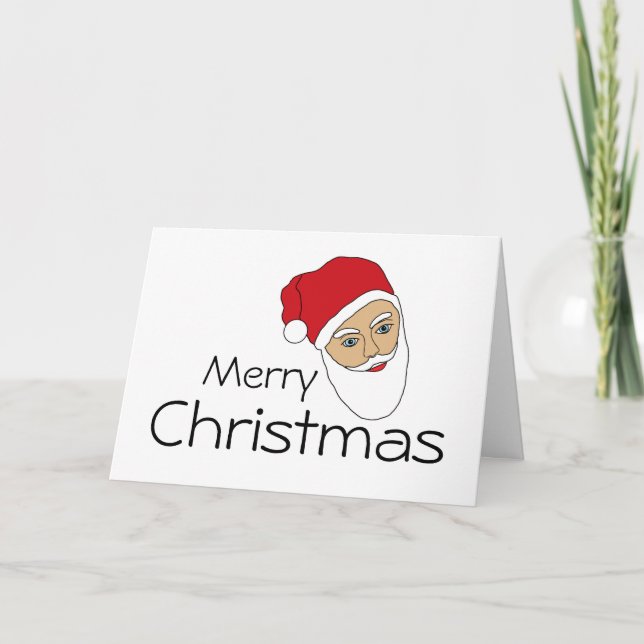 Santa Claus Christmas Holiday Card (Front)