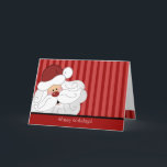SANTA CLAUS Christmas Holiday Folded Card<br><div class="desc">Our adorable Santa card is perfect for ANY holiday event! Personalise exactly how you want. Matching postage and address labels are available!</div>