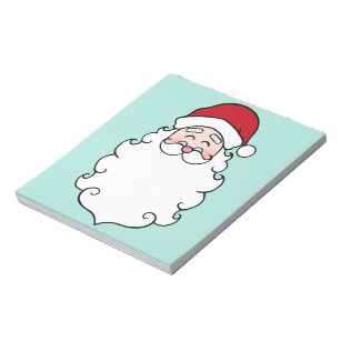 Santa Claus Christmas Holiday Notepad Gift