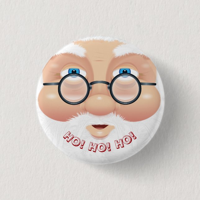 Santa Claus Christmas Holiday Party 3 Cm Round Badge (Front)