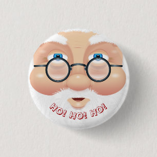 Santa Claus Christmas Holiday Party 3 Cm Round Badge