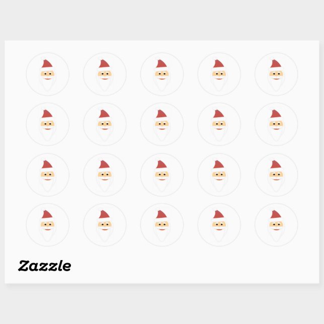 Santa Claus Christmas Holiday Sticker (Sheet)