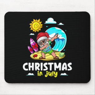 Santa Claus Christmas In July Celebration Summer V Mouse Mat