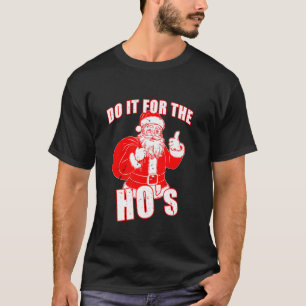 Santa Claus Christmas Joke Saying Party Vintage De T-Shirt