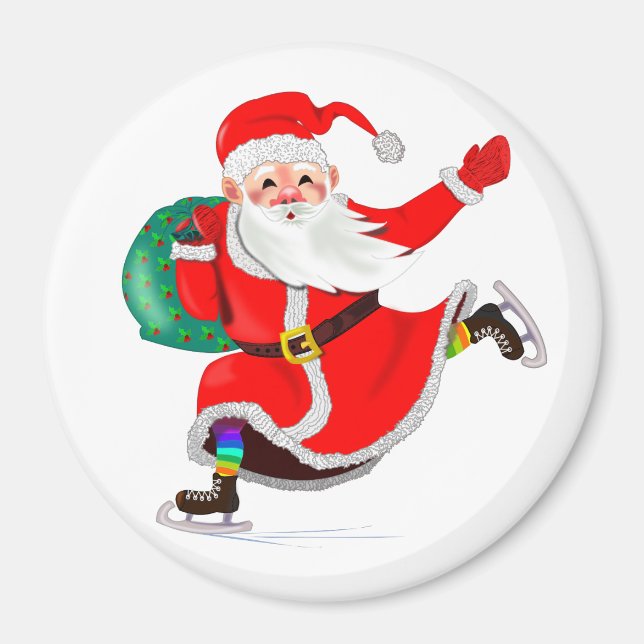 Santa Claus Christmas Magnet (Front)