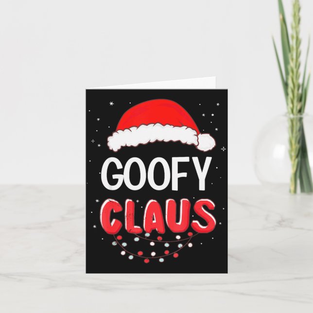 Santa Claus Christmas Matching Costume  Card (Front)