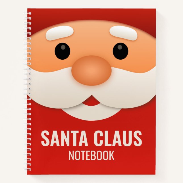 Santa Claus Christmas Notebook Hardcover  (Front)