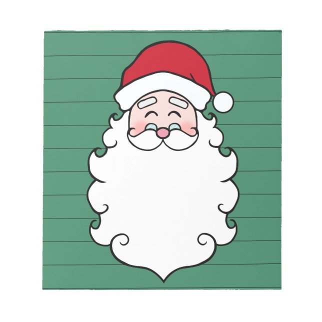 Santa Claus Christmas Notepad Gift (Front)