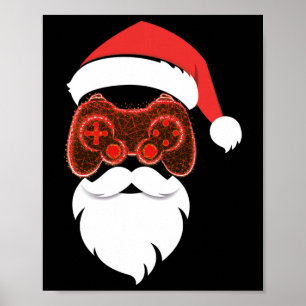 Santa Claus Christmas Pajama Poster